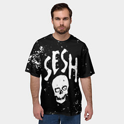 Футболка оверсайз мужская Sesh, цвет: 3D-принт — фото 2