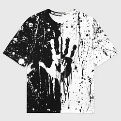 Мужская футболка оверсайз Антиматерия подтеки