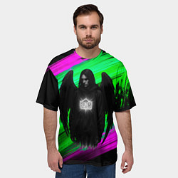 Футболка оверсайз мужская Bones падший ангел, цвет: 3D-принт — фото 2