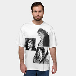 Футболка оверсайз мужская Миямото Мусаси, Vagabond, цвет: 3D-принт — фото 2