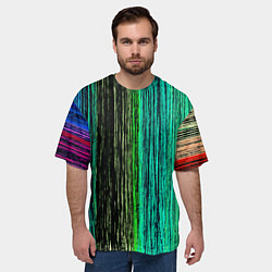 Футболка оверсайз мужская Цветовая палитра, цвет: 3D-принт — фото 2