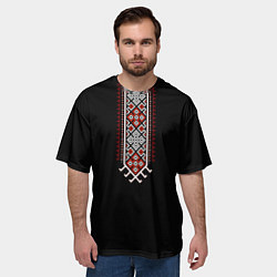 Футболка оверсайз мужская Славянские традиции и символы, цвет: 3D-принт — фото 2