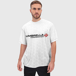 Футболка оверсайз мужская Umbrella white, цвет: 3D-принт — фото 2