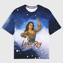 Футболка оверсайз мужская Lana Del Rey танцует, цвет: 3D-принт