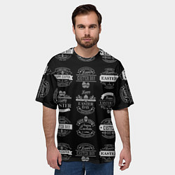 Футболка оверсайз мужская Easter holidays, цвет: 3D-принт — фото 2