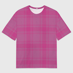 Мужская футболка оверсайз Checkered pink