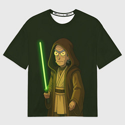 Футболка оверсайз мужская Рик - магистр-джедай, цвет: 3D-принт