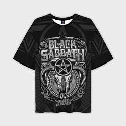 Футболка оверсайз мужская Black Sabbath - goat skull, цвет: 3D-принт
