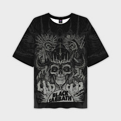 Футболка оверсайз мужская Black Sabbath death skull, цвет: 3D-принт