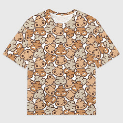 Мужская футболка оверсайз Какашки