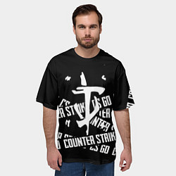 Футболка оверсайз мужская Doom x counter strike, цвет: 3D-принт — фото 2