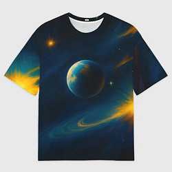Мужская футболка оверсайз Пространство Вселенной