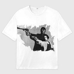 Футболка оверсайз мужская Леон рисунок, цвет: 3D-принт