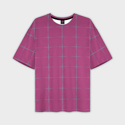 Мужская футболка оверсайз Color pink stripes