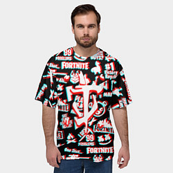 Футболка оверсайз мужская Doom x fortnite glitch, цвет: 3D-принт — фото 2