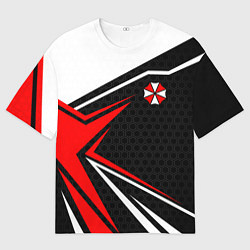 Футболка оверсайз мужская Umbrella - red uniform, цвет: 3D-принт
