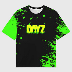 Футболка оверсайз мужская Dayz кислотное краски логотип, цвет: 3D-принт