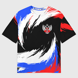 Мужская футболка оверсайз Федерация бокса РФ - краска