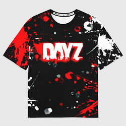 Мужская футболка оверсайз Dayz брызги красок текстура