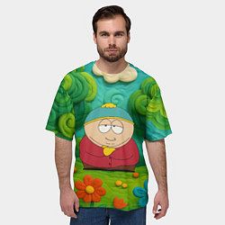 Футболка оверсайз мужская Довольный Эрик Картман, цвет: 3D-принт — фото 2