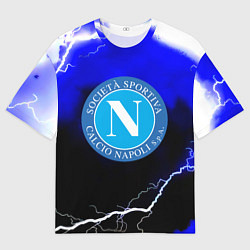 Футболка оверсайз мужская Наполи шторм, цвет: 3D-принт