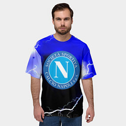 Футболка оверсайз мужская Наполи шторм, цвет: 3D-принт — фото 2
