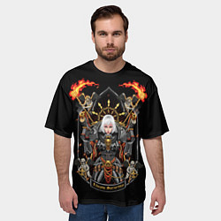 Футболка оверсайз мужская Adeptus Sororitas - Warhammer, цвет: 3D-принт — фото 2