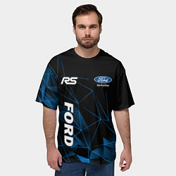 Футболка оверсайз мужская Ford RS, цвет: 3D-принт — фото 2