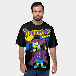 Футболка оверсайз мужская Darkwing Bart, цвет: 3D-принт — фото 2