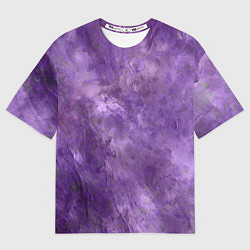 Футболка оверсайз мужская Абстракция - violet oil painting, цвет: 3D-принт