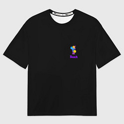 Мужская футболка оверсайз Night beach
