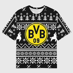 Футболка оверсайз мужская Borussia x fortnite pattern, цвет: 3D-принт