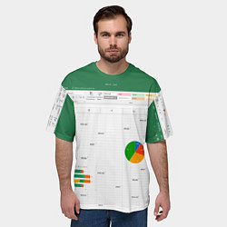 Футболка оверсайз мужская Таблица с ошибками - текстура, цвет: 3D-принт — фото 2