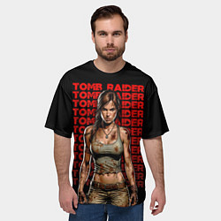 Футболка оверсайз мужская Lara Croft - расхитительница гробниц, цвет: 3D-принт — фото 2