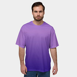 Футболка оверсайз мужская The color is purple, цвет: 3D-принт — фото 2