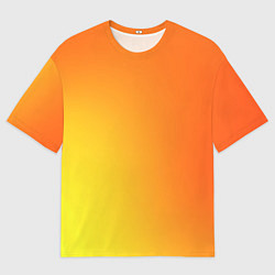 Мужская футболка оверсайз Color orange red