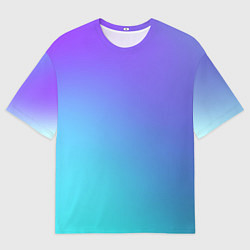 Мужская футболка оверсайз Color multi-colored gradient