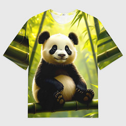 Футболка оверсайз мужская Бамбуковый хранитель, цвет: 3D-принт