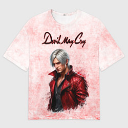 Футболка оверсайз мужская Данте - дьявол может плакать, цвет: 3D-принт