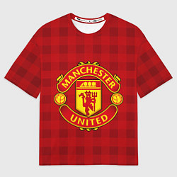 Футболка оверсайз мужская Manchester United, цвет: 3D-принт