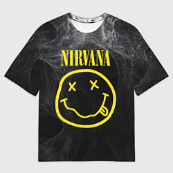 Футболка оверсайз мужская Nirvana Smoke, цвет: 3D-принт