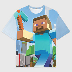 Футболка оверсайз мужская Minecraft World, цвет: 3D-принт