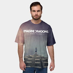 Футболка оверсайз мужская Imagine Dragons: Night Visions, цвет: 3D-принт — фото 2