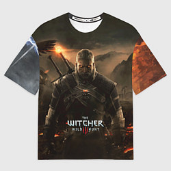 Футболка оверсайз мужская Wild hunt, цвет: 3D-принт