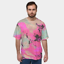Футболка оверсайз мужская Краска, цвет: 3D-принт — фото 2