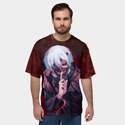 Футболка оверсайз мужская Токийский Гуль, цвет: 3D-принт — фото 2