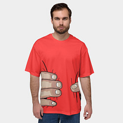 Футболка оверсайз мужская Рука, цвет: 3D-принт — фото 2