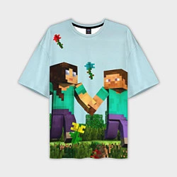 Мужская футболка оверсайз Minecraft Stories