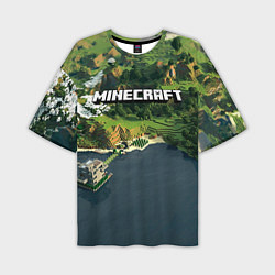 Мужская футболка оверсайз Minecraft Location