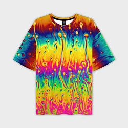 Футболка оверсайз мужская Tie dye, цвет: 3D-принт